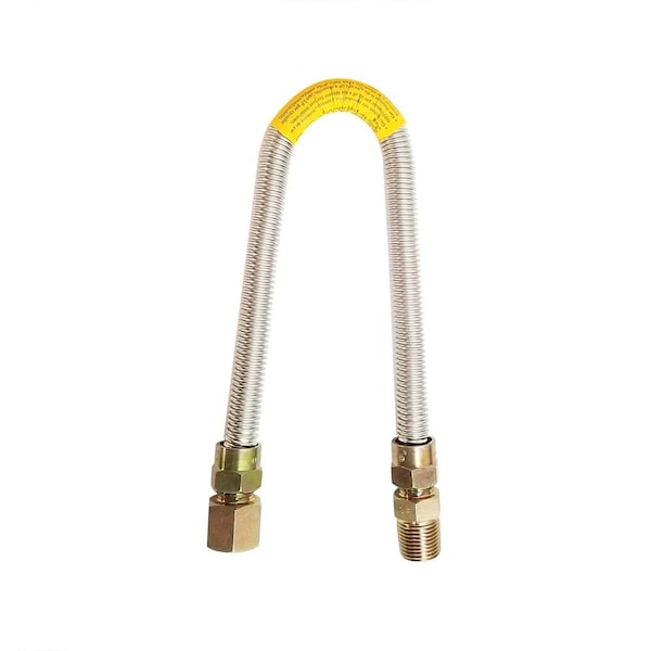 Thrifco Plumbing 1/2 Inch O.D. x 3/8 Inch I.D. x 72 Inch Long with 1/2 Inch MIP x 1/2 Inch FIP Fitting 4401694 - main
